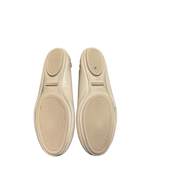 Tory Burch Shoes Beige Neutral 9 M Flats Minnie Ballet Rounded Toe Nude - Picture 3 of 4